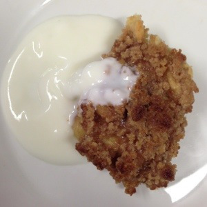 crumble de manzana de la nena