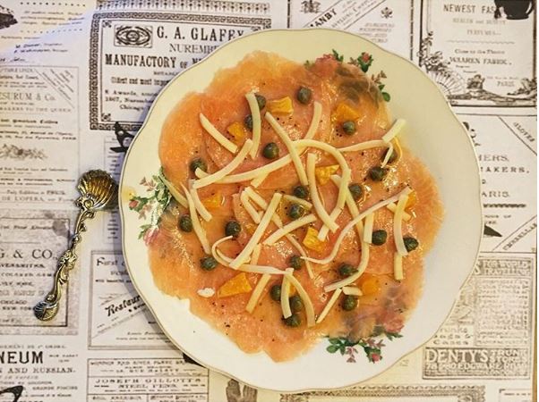 Carpaccio Salmón agridulce